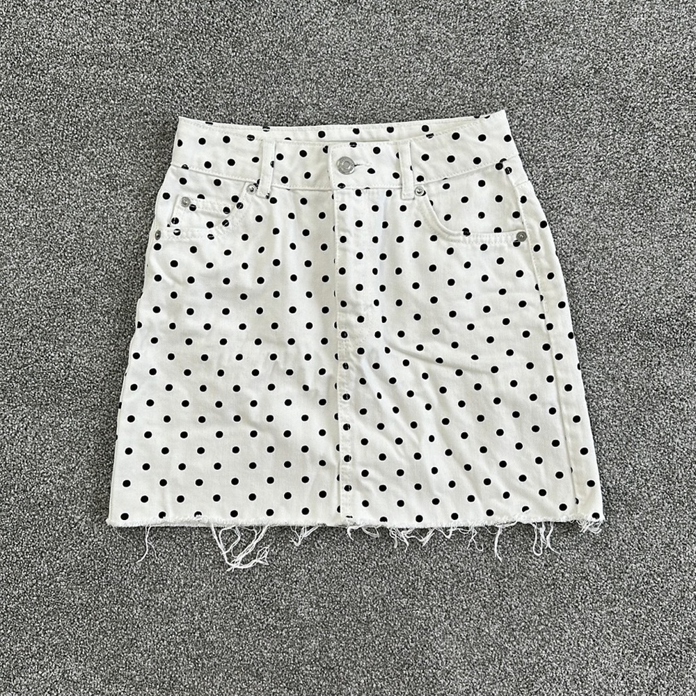 Topshop denim mini skirt
